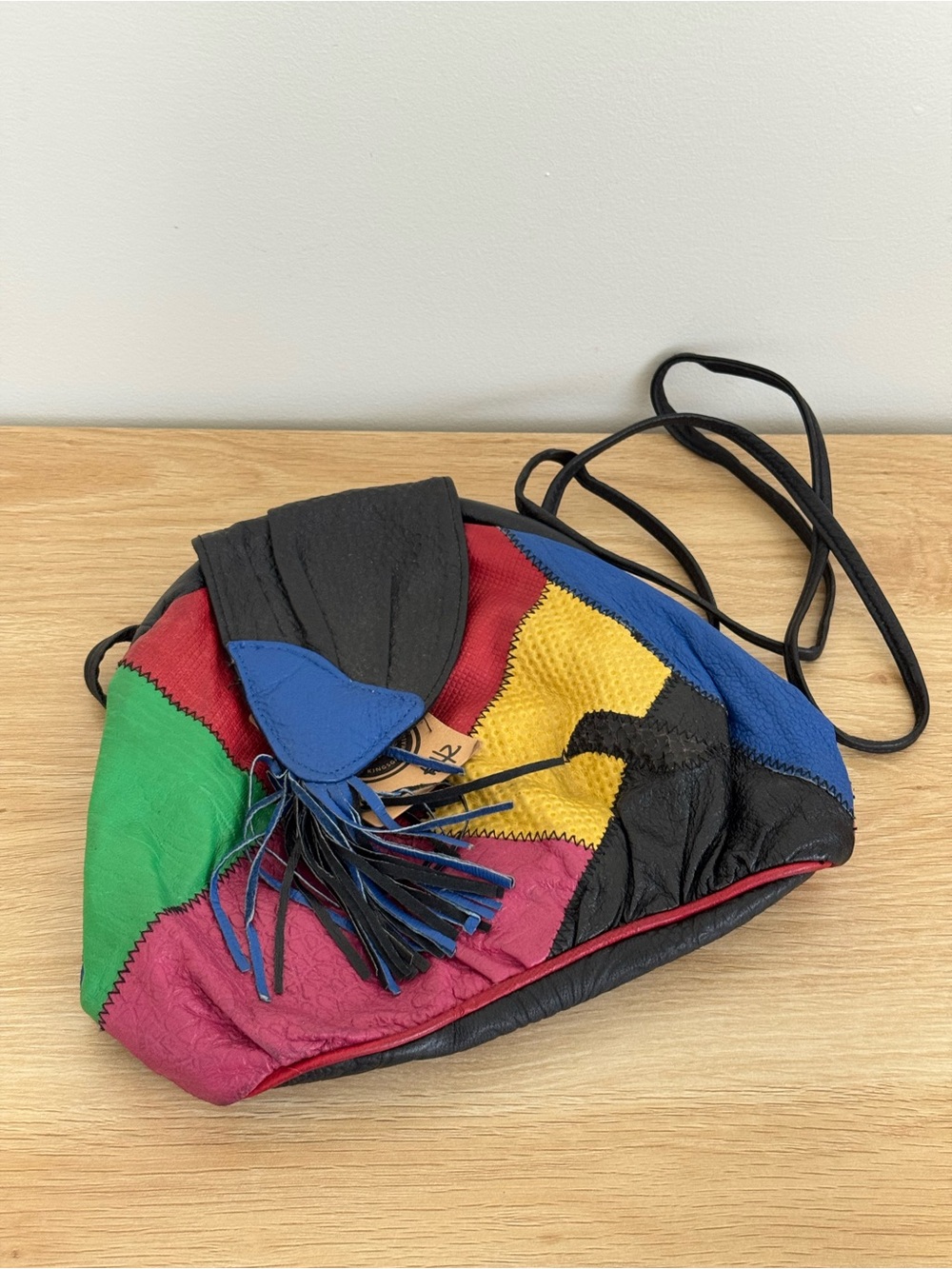 Vintage 80’s Sereta Patchwork Leather Crossbody Bag